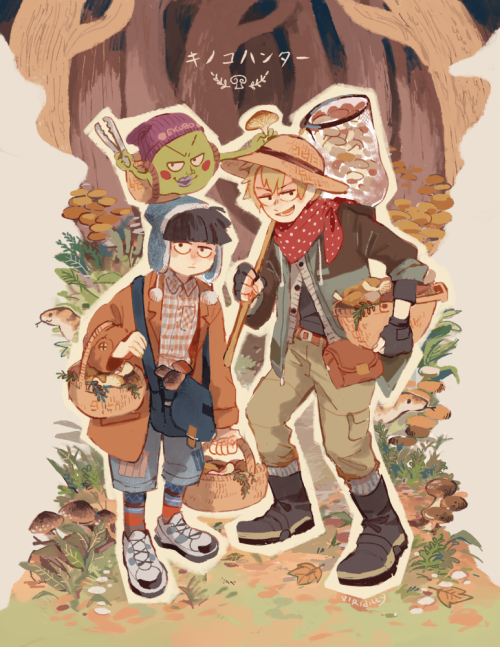 Since it’s still autumn might as well share this piece from last year! Shroom hunting in style 