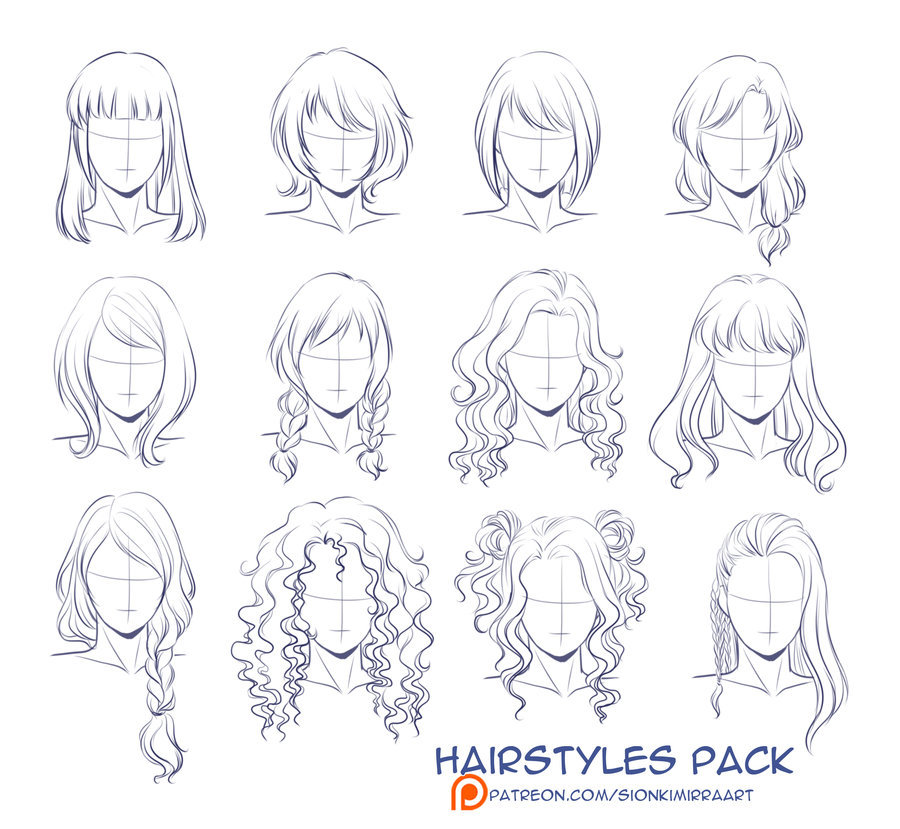 Hair reference 3 by Disaya on DeviantArt