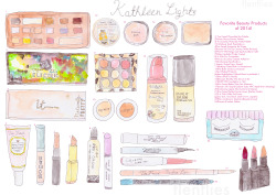 flenflies:  Illustration based on KathleenLights Beauty Favourites 