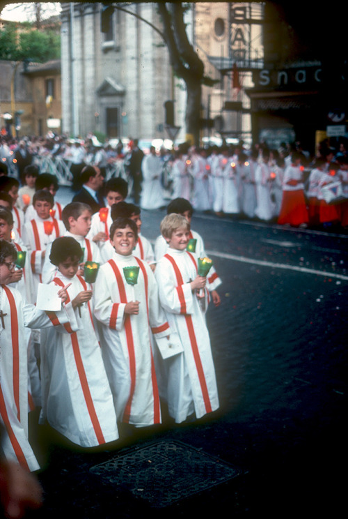 Corpus Christi Procession, Rome Italy - Film scan from 1983