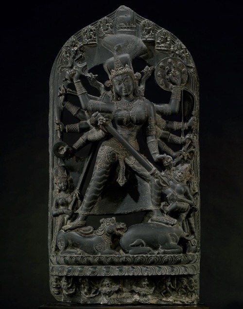 Durga, Pala art from Bengal