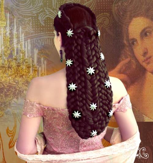  The famous Empress of Austria, Elisabeth, called Sisi, used to wear this  gorgeous hairstyle 
