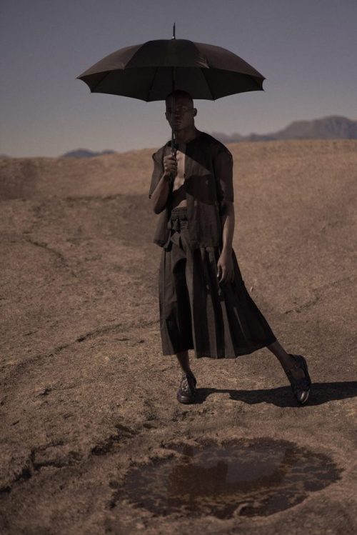 Paul Mwesigwa by Moro Van Wyk Art director and fashion editor by Anna Verloren Van Themaat MUA by @a