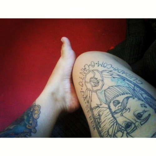 Eta calor #boatarde #tattoo #traditionaltattoo #feetnation #me