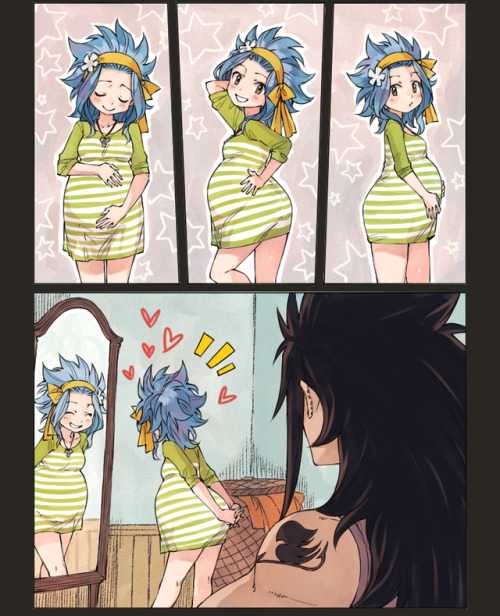 rboz:baby bumpIn which Levy is looking forward to her belly growing and Gajeel is amazed at his wife