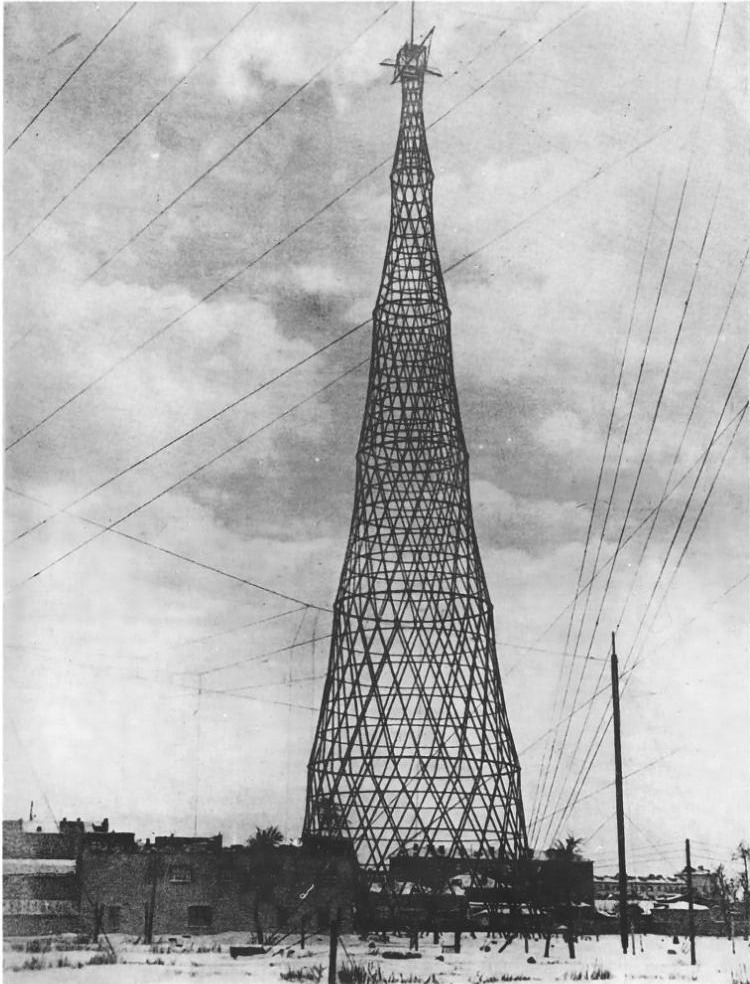 rosswolfe:  Vladimir Shukhov’s radio tower in Moscow, 1920-1922  via The politics