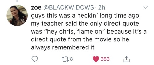 papi-chulo-seb: I just saw the wildest thread on twitter y’all  I’m screaming  “Hey Chris, flame on” Can you just imagine  X 