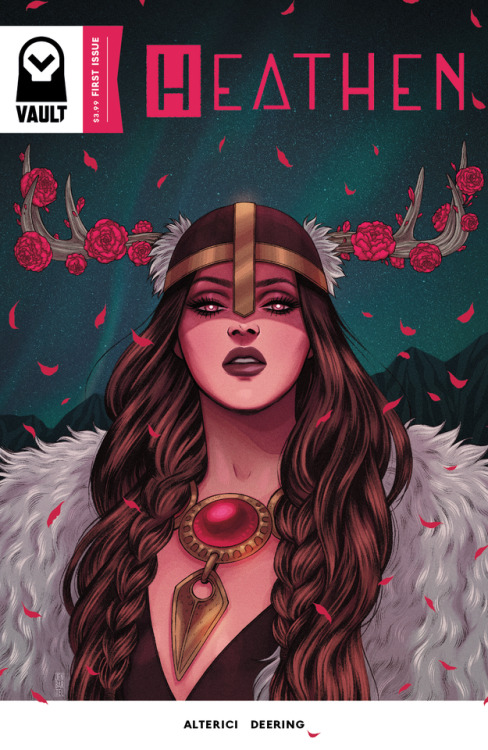 jenbartel:My cover for HEATHEN #1 by Natasha Alterici, out from Vault Comics ✨ Order code JAN178931 