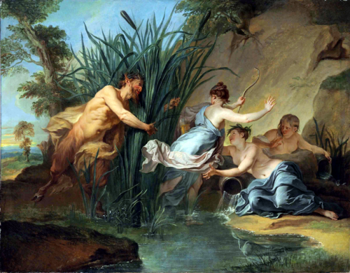 Noël-Nicolas Coypel (1690-1734):Pan and Syrinx. 1723.