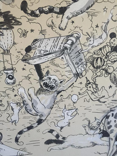 mollycrabapple:  Murals at the Jeel School library, on the Turkish/Syrian border,