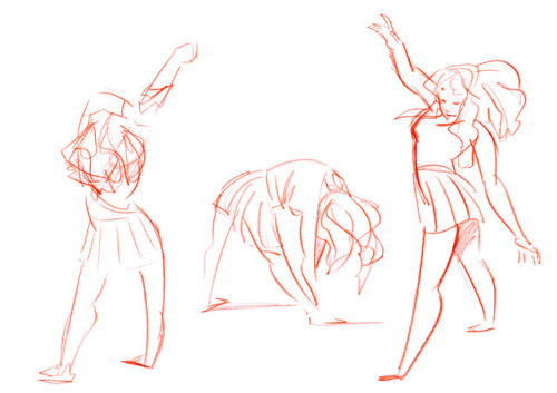 Gesture drawing #7 - 1 to 2mn drawingsSome friends taking really nice poses !Check out their awesome