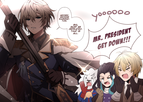 kirishima:【delusional summon ②】 george washington (otogi)