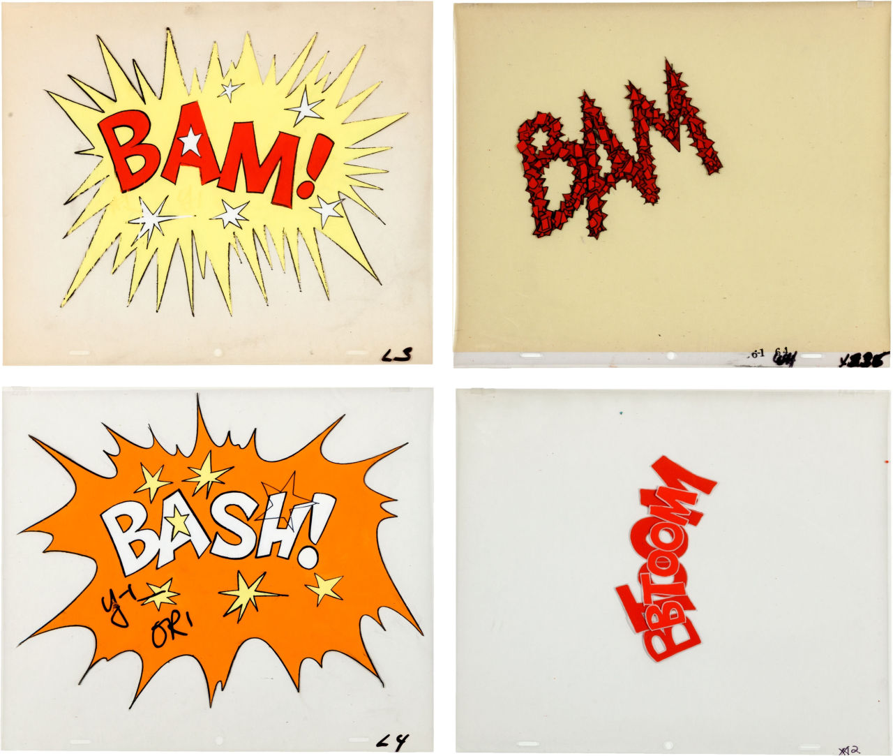 brianmichaelbendis:  Fantastic Four Crash Effects Production Cels, 1967 