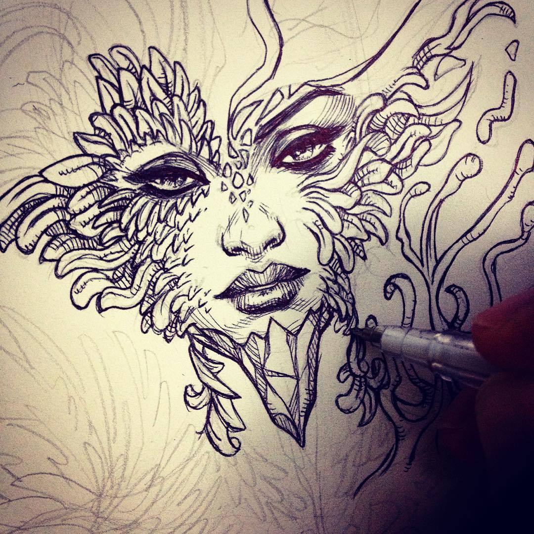 rafater-art:
“Trying new things ;)
#sketch #sketchbook #artoftheday #artsy #artofdrawing #ballpoint #pen #drawing #artofinstagram #tattoo #tattooart
”
