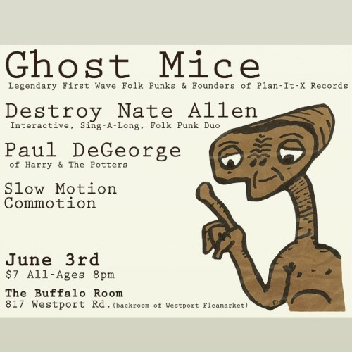 slowmotioncommotion:Come out this Wednesday to see some incredible acts including us, Destroy Nate A