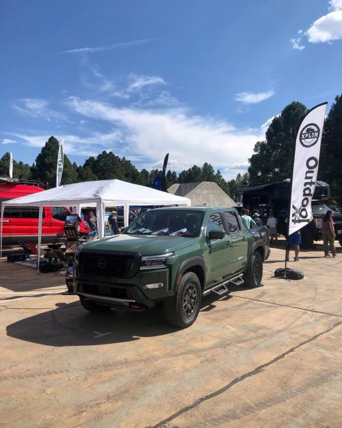 We are at @overlandexpo as a Title Media Sponsor with the all-nee @nissanusa Frontier Pro-4X making 