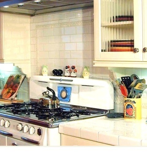 Pantry Kitchen In Los Angeles Remodeling Ideas For A Mid-sized 1950s Galley Kitchen Pantry With A Light