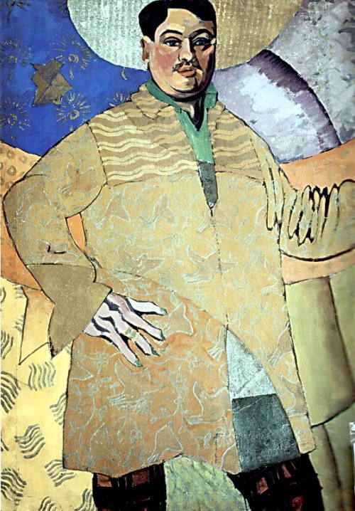 Self-portrait, 1915, Aristarkh LentulovMedium: oil,canvas