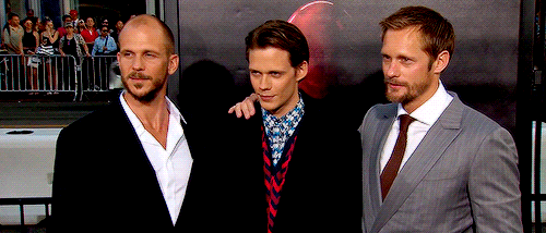 Bill Skarsgard And His Brothers At The It (2017)premiere