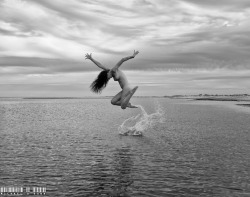 mikedunn: &quot;Jumping The Sound&quot; Cedar Island, NC Miss Macaroni ©Michael D Dunn 2013