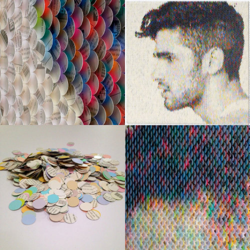 yatzer: When Colour Occupies Space: Paint Chip Art by Peter Combe