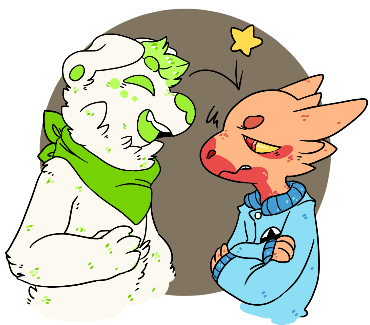 elidraws:  dax and damien uou my children ;; for cheepsys