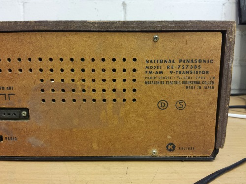 National Panasonic RE-727385 Transistor Radio, 1973