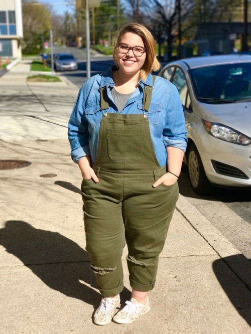 thatqueerbabej:chubbyqueerstyle:I wore these dungarees all weekend I love how versatile they are!Wh