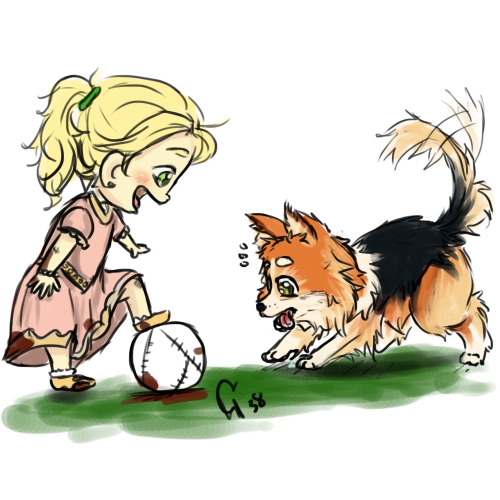 cocohook38: Okay so kind of Au, where Emma grew up in the EF with Wilby as her favorite game partne
