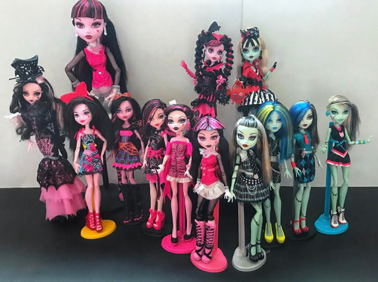 Original Monster High School Collection Doll Action Figure Collector's Gift  Model Doll Howleen Wolf、Sirena Von Boo、13 Wishes