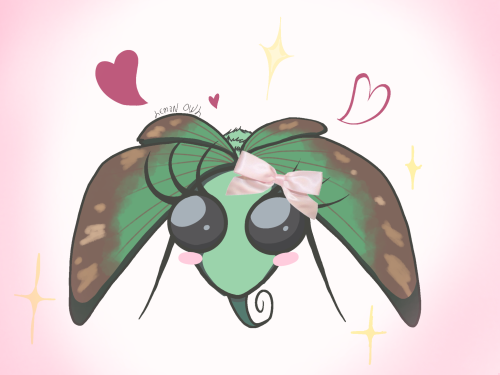 I Was Peacefully At Work, And Then I Saw A Peculiar Green Moth ( That Looked Like A Green Neon Pen But