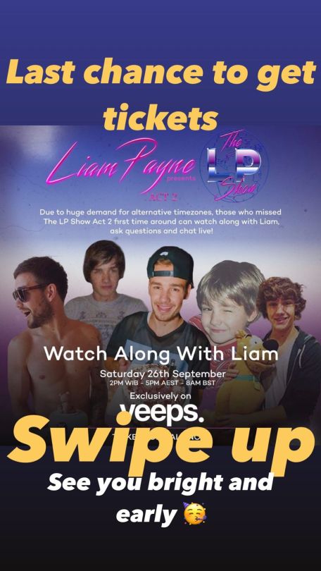 Liam via his IG story - 25.09