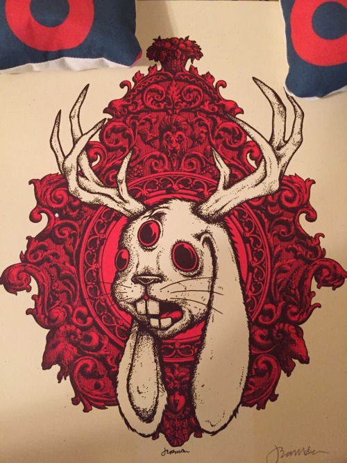 ‘Jackalope’ mini art print by Jermaine Rogers