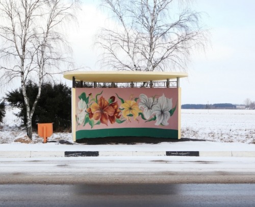 passivites:Painted Bus Stops in Belarus by Alexandra Soldatova