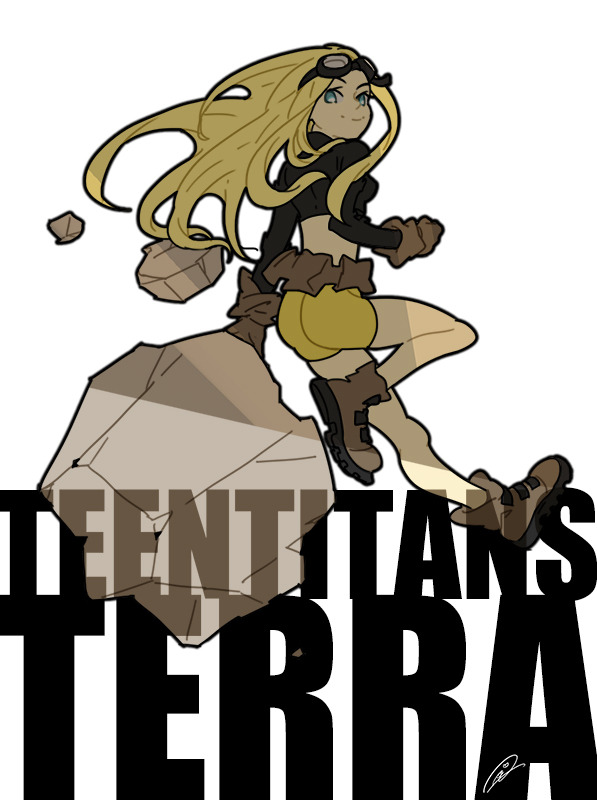 kawao-p:  Terra/Teen Titans Warm-up. 