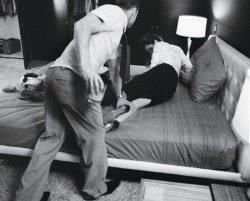 gentlemanuniverse:Time to play   Nothing hotter than being dragged by the ankles to the side of the bed and taken by your man! GRRRR🔥🔥🔥