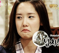 ryeomashita:  140509 SICS- Ryeowook imitating Yoona’s flounder face >.<