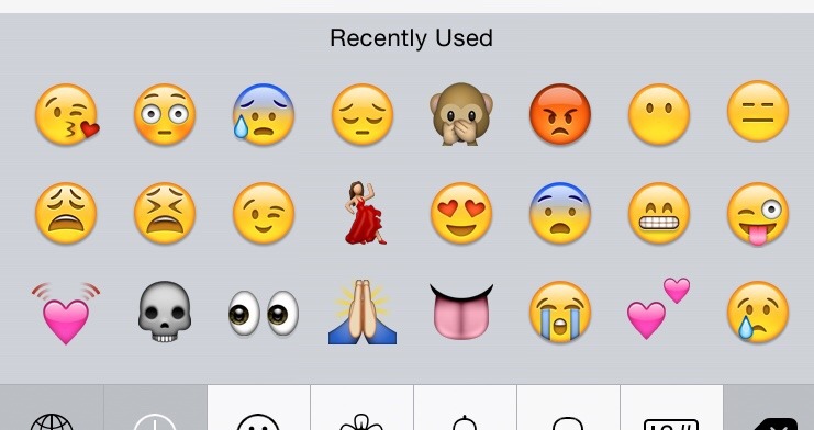 My recently used emojis are weird. Am I ok?