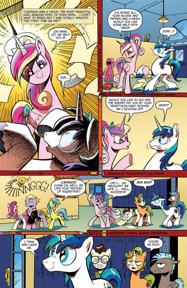 ask-sir-shining-armor:  Here’s when I was in school and a preview of this comic