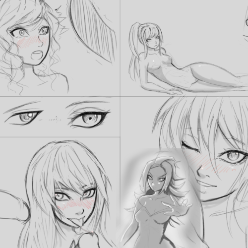 razalor:  Not totally satisfied with the way I do faces, particularly the eyes. I’ve been experimenting with it so I’d like to see if I could put the new eyes I like into practice, as soon as possible. 