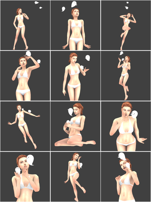 honeyssims4: HoneysSims4 [HS4] Kawaii Haunting posesYou get:13 single poses + all in oneYou need:Pos