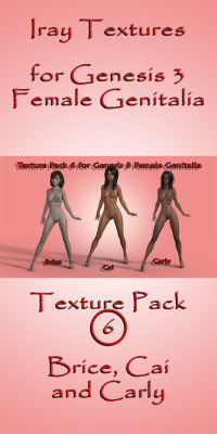 That’s Right! The 6Th Pack Of Textures By Ambrosia3D!  Textures For: Brice, Cai