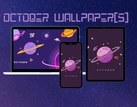Phone/Desktop Wallpaper for October - Melita's Ko-fi Shop