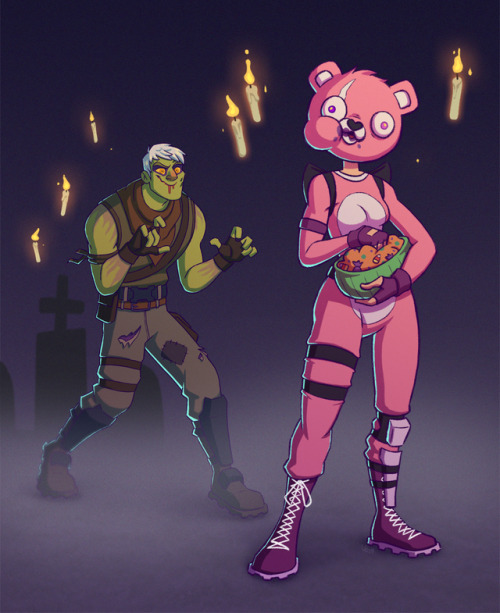 Braaaaaiins~October is the time for drawing my favorite halloween skin, Braniac Jonesy.  And of