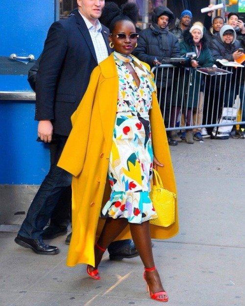 Lupita Nyong’o in Prabal Gurung at Good Morning America