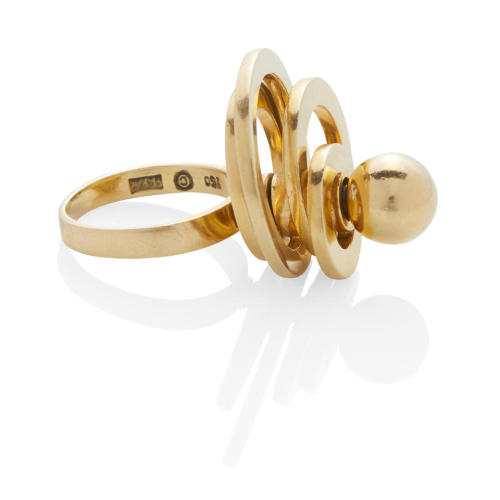 Gold spinner ring (at Bonhams)
