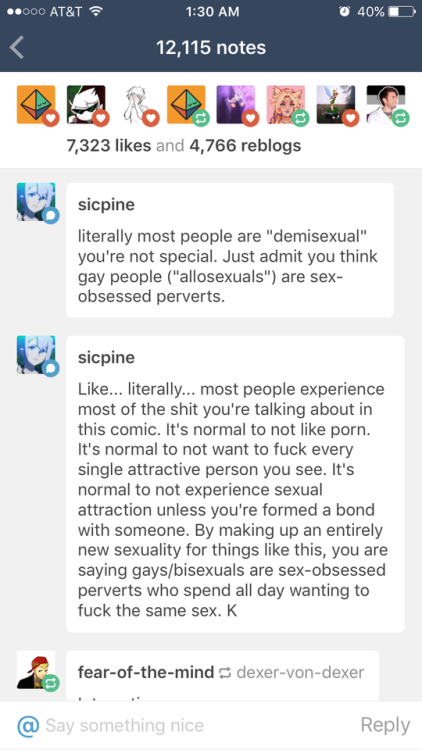 Disclaimer: Long text post reply. I am not claiming to speak on behalf of the Asexual/Grace/Demisexu