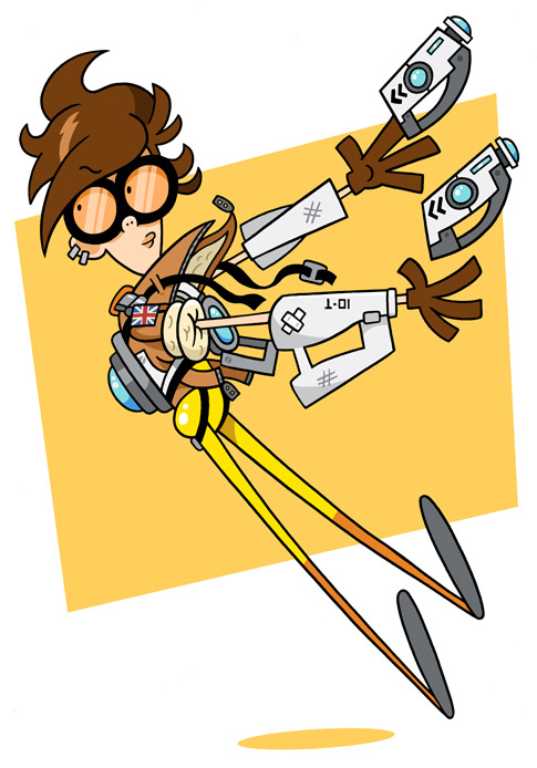 Tracer, from Overwatch (multiple systems, 2016), made by Blizzard Entertainment of Irvine, Cali
