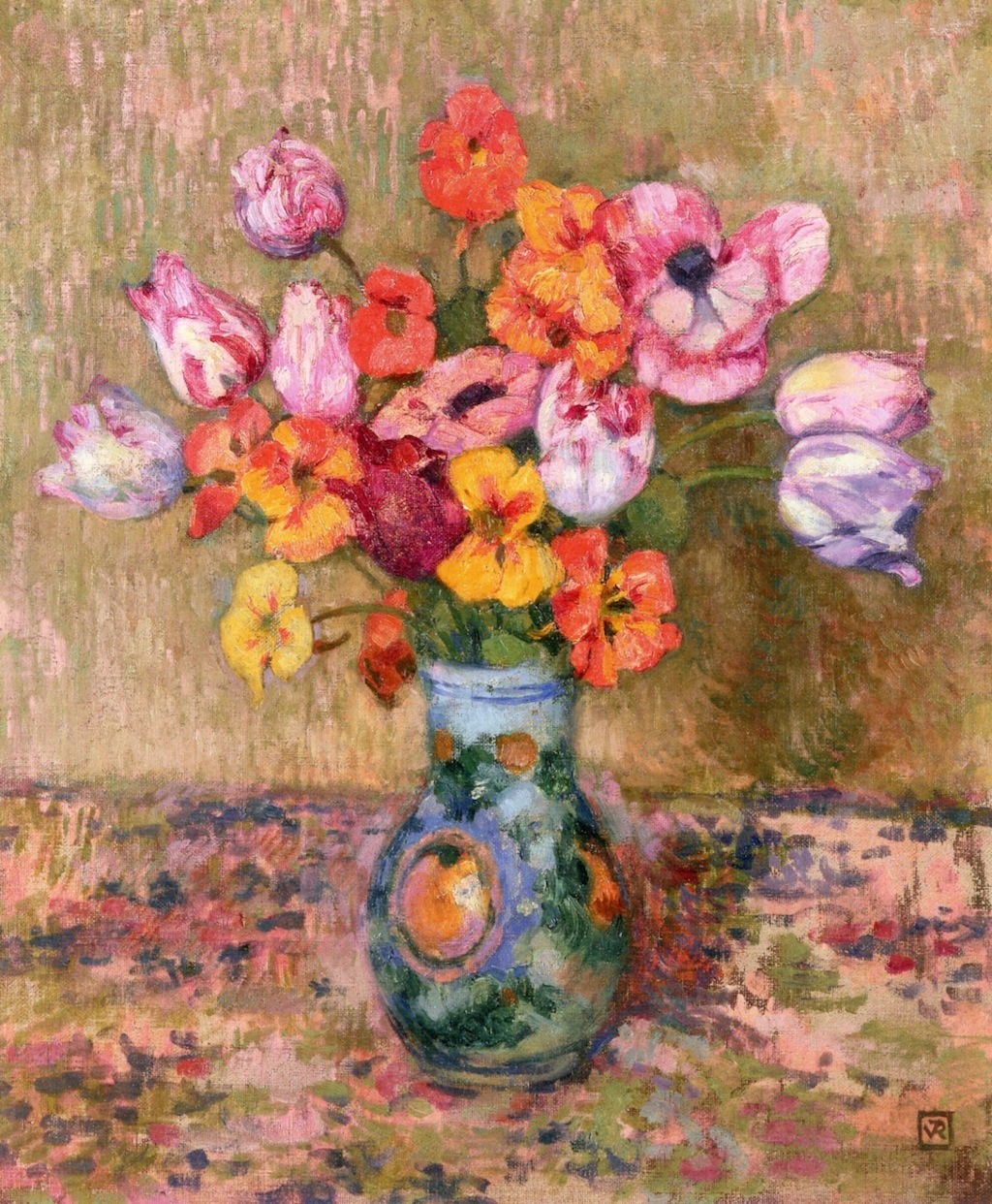 lonequixote:
“ Theo van Rysselberghe
Tulips and Nasturtiums
”