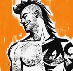 kevinwada-deactivated20230323:Daken sketch.Just playing around in #procreate. Premiered on my Patreon, April 2020.Patreon.com/kevinwada.